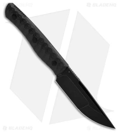 Bestech Knives Heidi Blacksmith#2 Fixed Blade Knife Carbon Fiber (3.9" Black) - Image 2