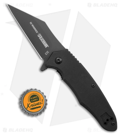 Blackhawk Be-Wharned Sideliner Knife Black G-10 (3.25" Black Plain) - Image 4