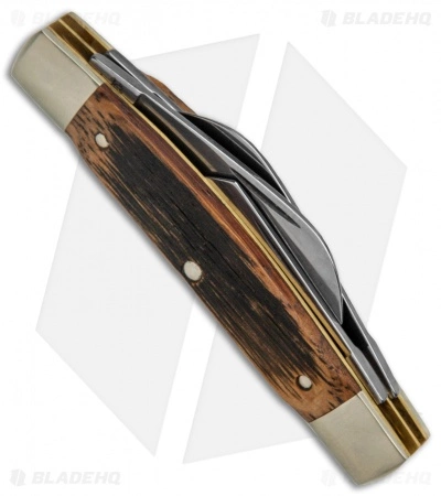 Boker Congress Traditional Pocket Knife 3.625" Beer Barrel Wood - Image 3