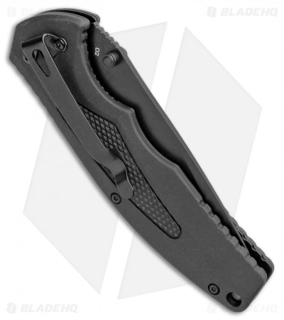 Boker Plus Gemini NGA Spring Assisted Knife Black (3.5" Black Serr) 01BO503 - Image 3