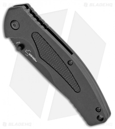 Boker Plus Gemini NGA Spring Assisted Knife Black (3.5" Black Serr) 01BO503 - Image 2