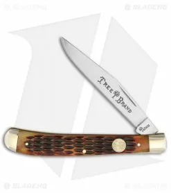 Boker Slim Line Trapper 4" Brown Jigged Bone 110735