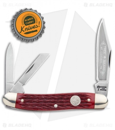 Boker Whittler Pocket Knife Jigged Red Bone 110280SRB - Image 4