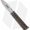 Bradley Kimura Butterfly Balisong Spear Point Knife Brown G-10 (3.9" Bead Blast)
