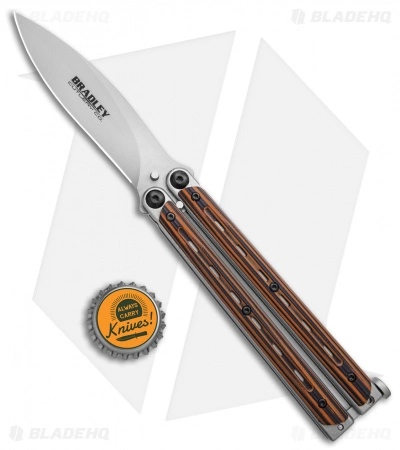 Bradley Kimura Butterfly Balisong Knife Orange/Black G-10 (4" Bead Blast) - Image 4