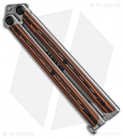 Bradley Kimura Butterfly Balisong Knife Orange/Black G-10 (4" Bead Blast) - Image 2