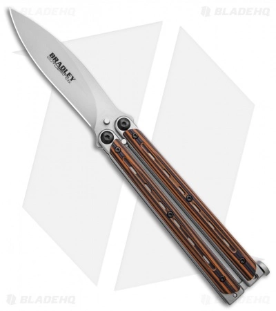 Bradley Kimura Butterfly Balisong Knife Orange/Black G-10 (4" Bead Blast)