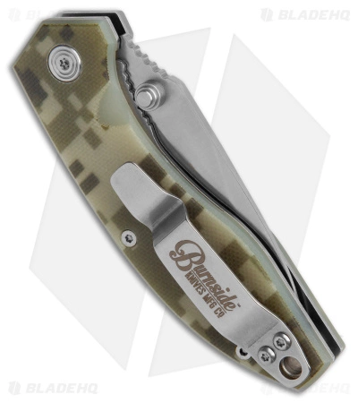 Burnside Knives Carmen Liner Lock Knife Digi Camo G-10 (2.6" Satin) - Image 3