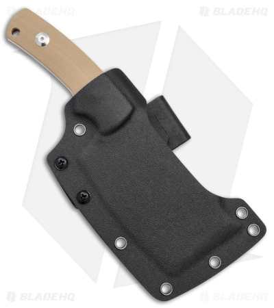 B'yond EDC Kleavr Fixed Blade Knife Tan G-10 (4.5" Stonewash) - Image 3