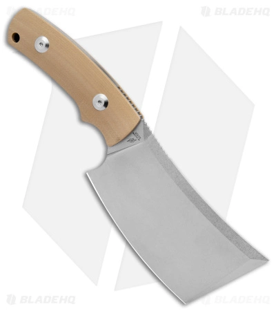 B'yond EDC Kleavr Fixed Blade Knife Tan G-10 (4.5" Stonewash) - Image 2