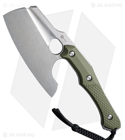 CIVIVI Aratra D2 Fixed Blade Knife OD Green G-10 (7.32" Stonewash)