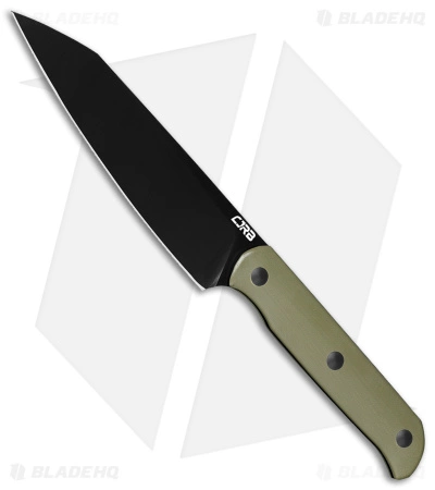 CJRB Silax Fixed Blade Knife Green G-10 (5.1" Black AR-RPM9)