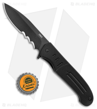 CRKT Ken Steigerwalt Ignitor Spring Assisted Knife Black G10 (3.48") - Image 4