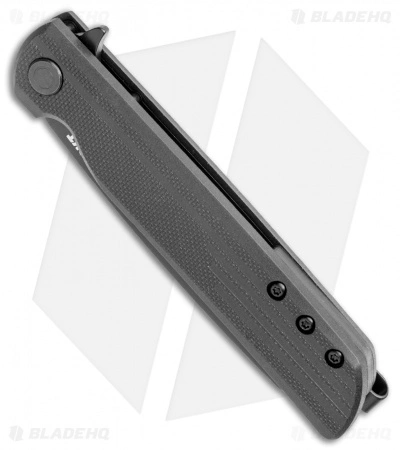 CRKT LCK + Spring Assisted Reverse Tanto Knife Black FRN (3.3" Black) 3802K - Image 2