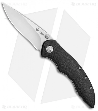 CRKT, Ruger CRKT Ruger Knives High-Brass Spring Assisted Knife Black (3.19" Satin) R2601