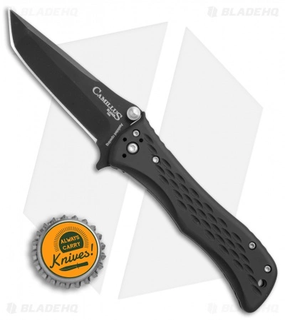 Camillus Blaze Tanto Spring Assisted Knife Black Zytel (2.8" Black) 717 - Image 4