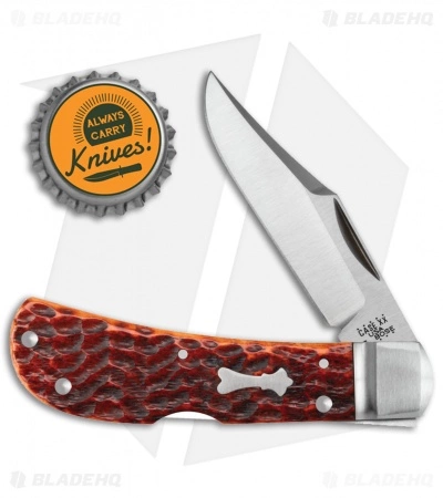 Case Cutlery Case Bose Locking Lanny's Clip Knife Bone Standard Jig Chestnut (3" Satin) 08834 - Image 2