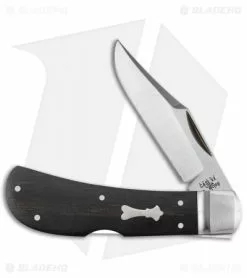 Case Cutlery Case Bose Locking Lanny's Clip Knife Smooth Ebony Wood (3" Satin) 08837