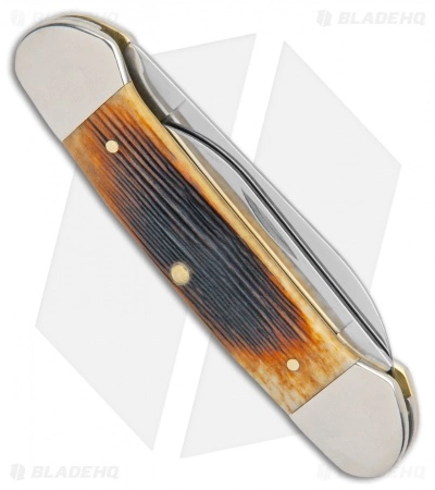 Case Cutlery Canoe Traditional Pocket Knife 3.625" Antique Bone 25156 - Image 3