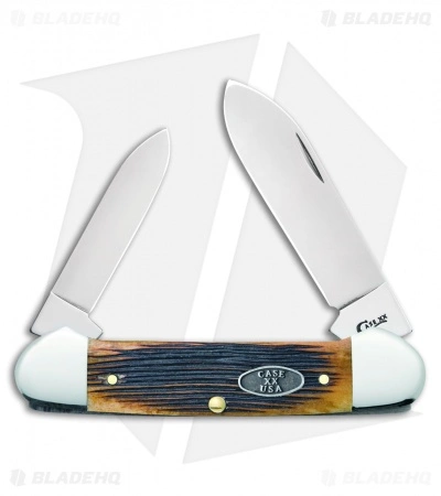Case Cutlery Canoe Traditional Pocket Knife 3.625" Antique Bone 25156