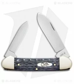 Case Cutlery Case Canoe Knife 3.625" Worn Gray Bone CV Crandall Jig (62131 CV) 58415