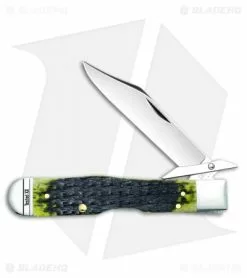 Case Cutlery Case Cheetah Pocket Knife 4.375" Olive Green Bone Russell (6111 1/2L SS) 13285