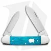 Case Cutlery Canoe Knife 3.6" Smooth Caribbean Blue Bone (62131 SS)