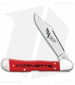 Case Cutlery CopperLock Chevrolet Pocket Knife 3.6" Embellished Red Synthetic