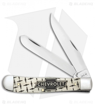 Case Cutlery Chevrolet Trapper Knife 4.25" Natural Bone (6254 SS) 33700
