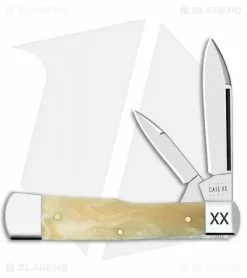 Case Cutlery Large Gunstock Knife 3.75" Natural Giraffe Bone (EX2130 SS)