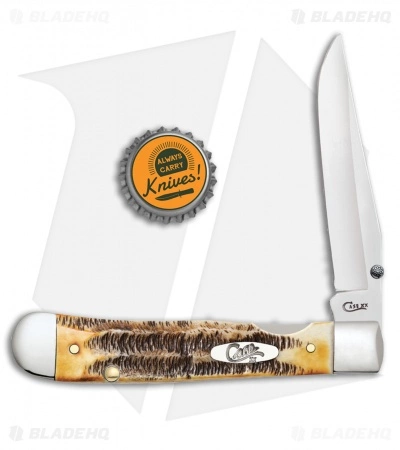 Case Cutlery Case Kickstart TrapperLock Assisted Knife BoneStag (6.5154AC SS) - Image 2