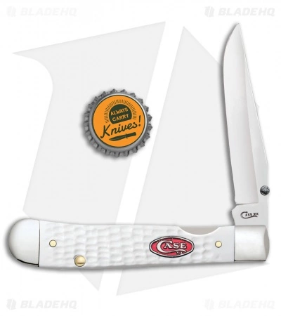 Case Cutlery Case Kickstart TrapperLock Assisted Knife Synthetic White Jig Bone (6154AC SS) - Image 2