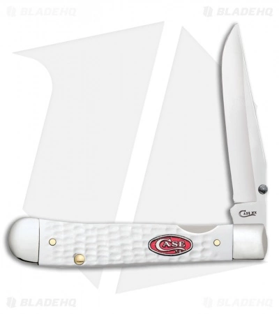 Case Cutlery Case Kickstart TrapperLock Assisted Knife Synthetic White Jig Bone (6154AC SS)