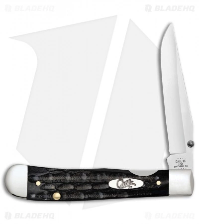 Case Cutlery Kickstart Trapperlock Assisted Knife 4.1" Jigged Buffalo Horn