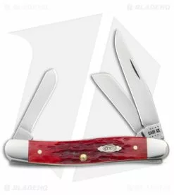 Case Cutlery Medium Stockman Knife 3.625" Dark Red Bone (6318 CV) 31951