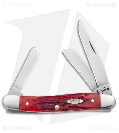 Case Cutlery Medium Stockman Knife 3.625" Dark Red Bone (6318 CV) 31951
