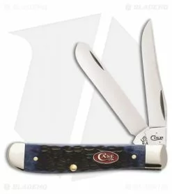 Case Cutlery Mini Trapper Traditional Knife 3.5" Navy Blue Bone (6207 SS) 07321