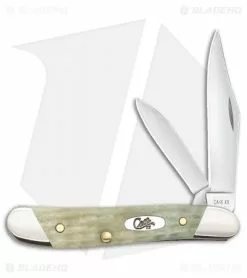 Case Cutlery Peanut 2.875" Jigged Pocket Knife Mint Green Bone (6220 SS) 18663