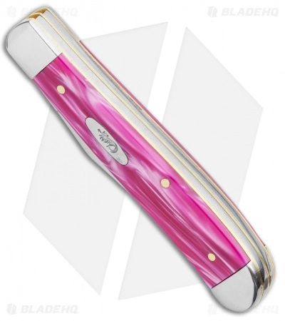 Case Cutlery Case Mini Trapper 3.50" Pink Pearl SparXX Kirinite (10207 SS) - Image 2