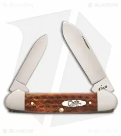 Case Cutlery Pocket Worn Harvest Traditional Knife 3.625" Orange Bone 07402