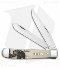 Case Cutlery Sportsman Series Trapper Black Bear Embellished Bone (6254 SS)