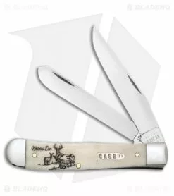 Case Cutlery Sportsman Series Trapper White Tail Deer Embellished Bone (6254 SS)