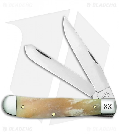 Case Cutlery Trapper Pocket Knife 4.125" Giraffe Bone