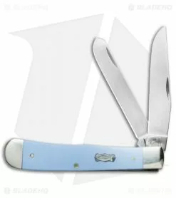 Case Cutlery Trapper Knife 4.25" Ichthus Smooth Blue Ice (4254 SS) 63540