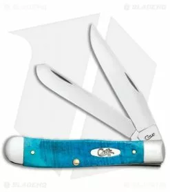 Case Cutlery Trapper Pocket Knife 4.125" Sawcut Caribbean Blue (6254 SS) 25592