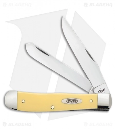 Case Cutlery Trapper Traditional Knife 4.125" Yellow Polymer (3254C SS) 81091