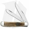 Case Cutlery Trapper Knife 3.25" Tree Of Life Embellished Natural Bone (6254 SS)