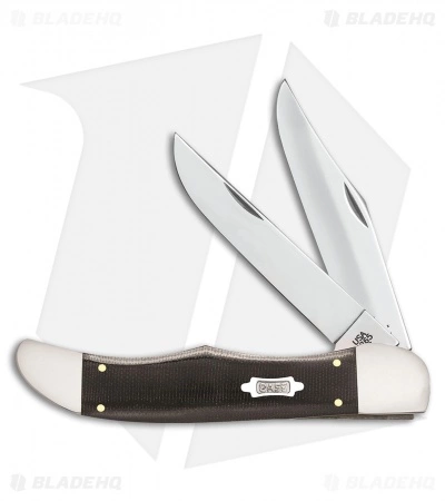 Case Cutlery Case Folding Hunter Traditional Knife 5.25" Black Micarta (10265 SS) 23131