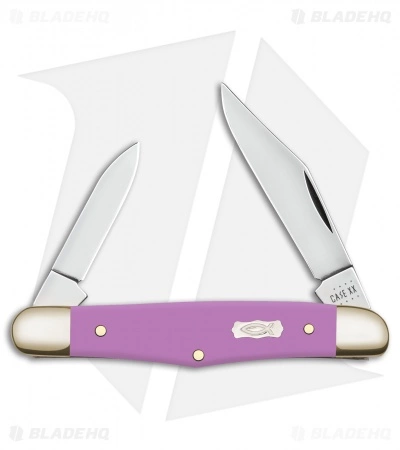 Case Cutlery Case Half Whittler Pocket Knife Lilac Ichtus Synthetic (4208 SS) 39164