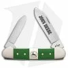 Case Cutlery Case John Deere Canoe Traditional Knife 3.625" Green Polymer (42131 SS) 15762